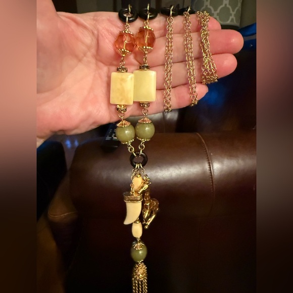 Kenneth Jay Lane KJL Safari Statement Necklace  – Rare & Bold - Picture 2 of 11